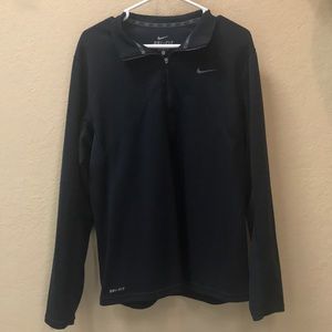 Men’s Nike Navy Blue DRI FIT pullover. Size L